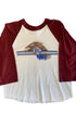 Ben Folds Five 1981 Farewell Concert Tour Jersey T Maroon + White LARGE Front
