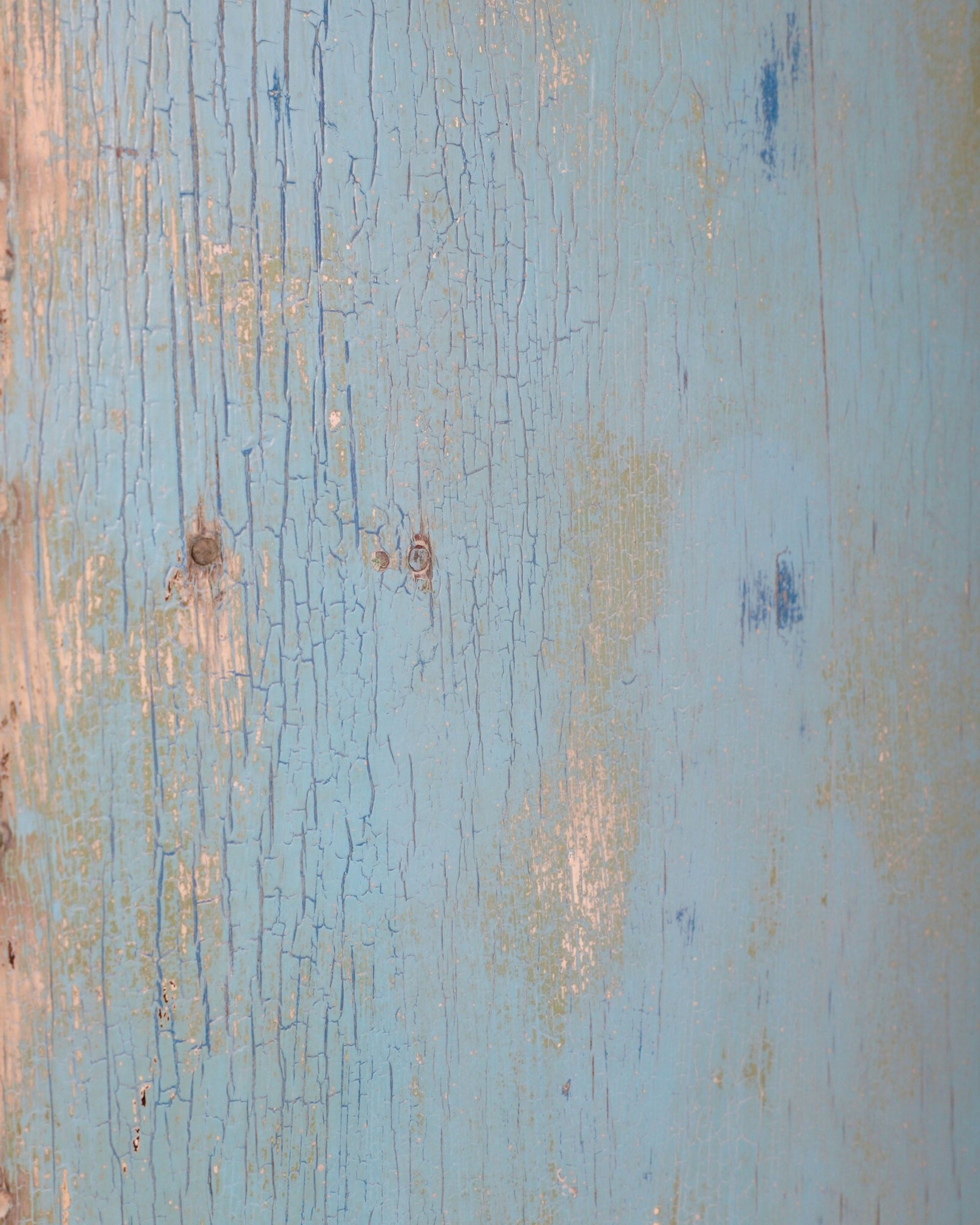 Painted Blue Wood Paddleboard c. 1930s 10 ft