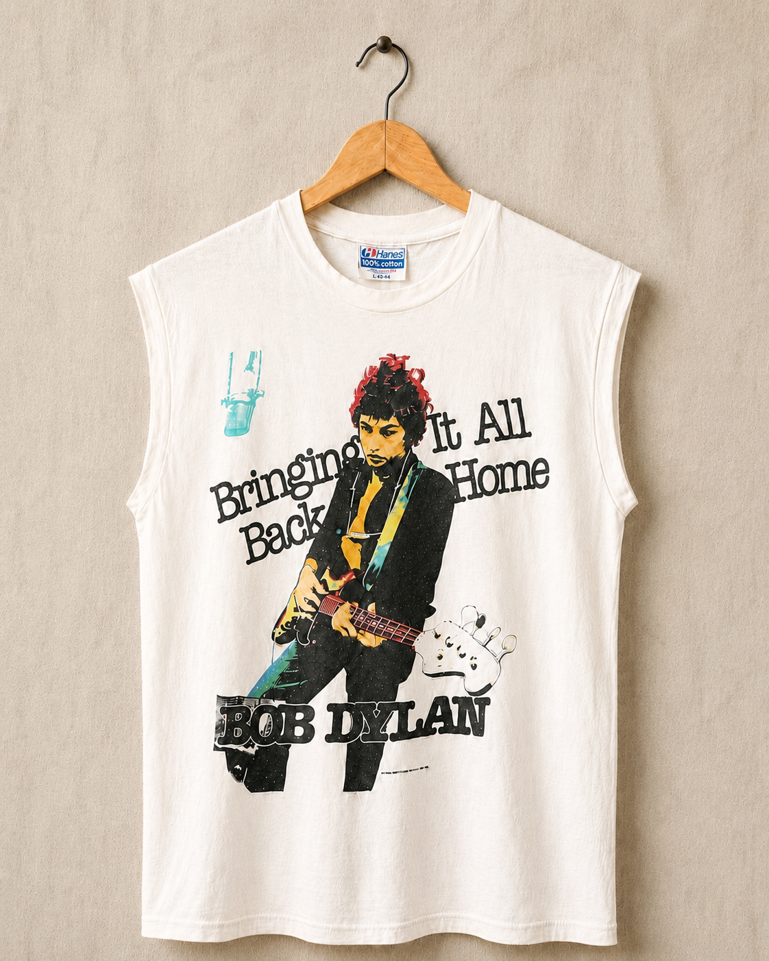 Vintage Bob Dylan Bringing It All Back Home Muscle Tee – 1984 East West Touring, Large
