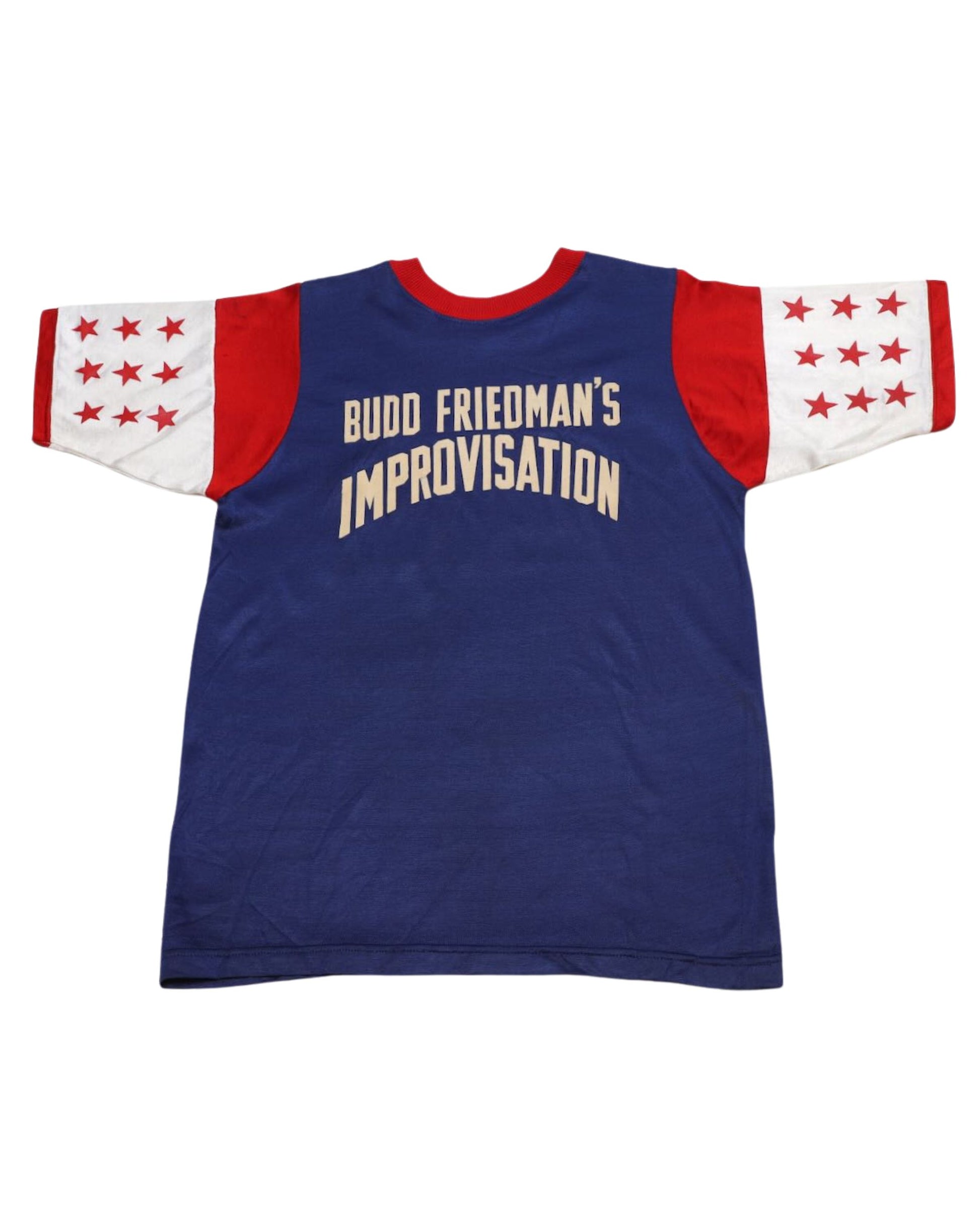  Back view showing "Budd Friedman's Improvisation" graphic.