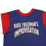 Detail  view of vintage Budd Friedman’s Improvisation Broadway Show League jersey.