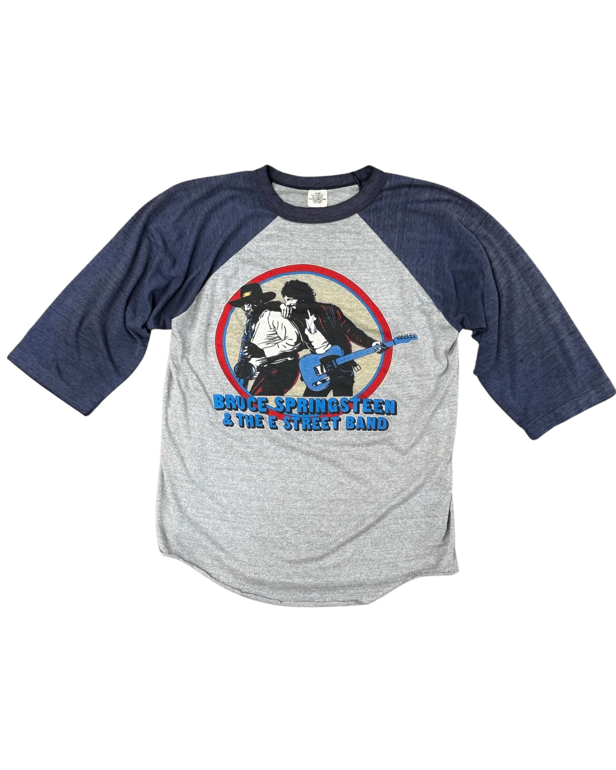 Front of Bruce Springsteen 1980–81 World Tour jersey-style T-shirt.