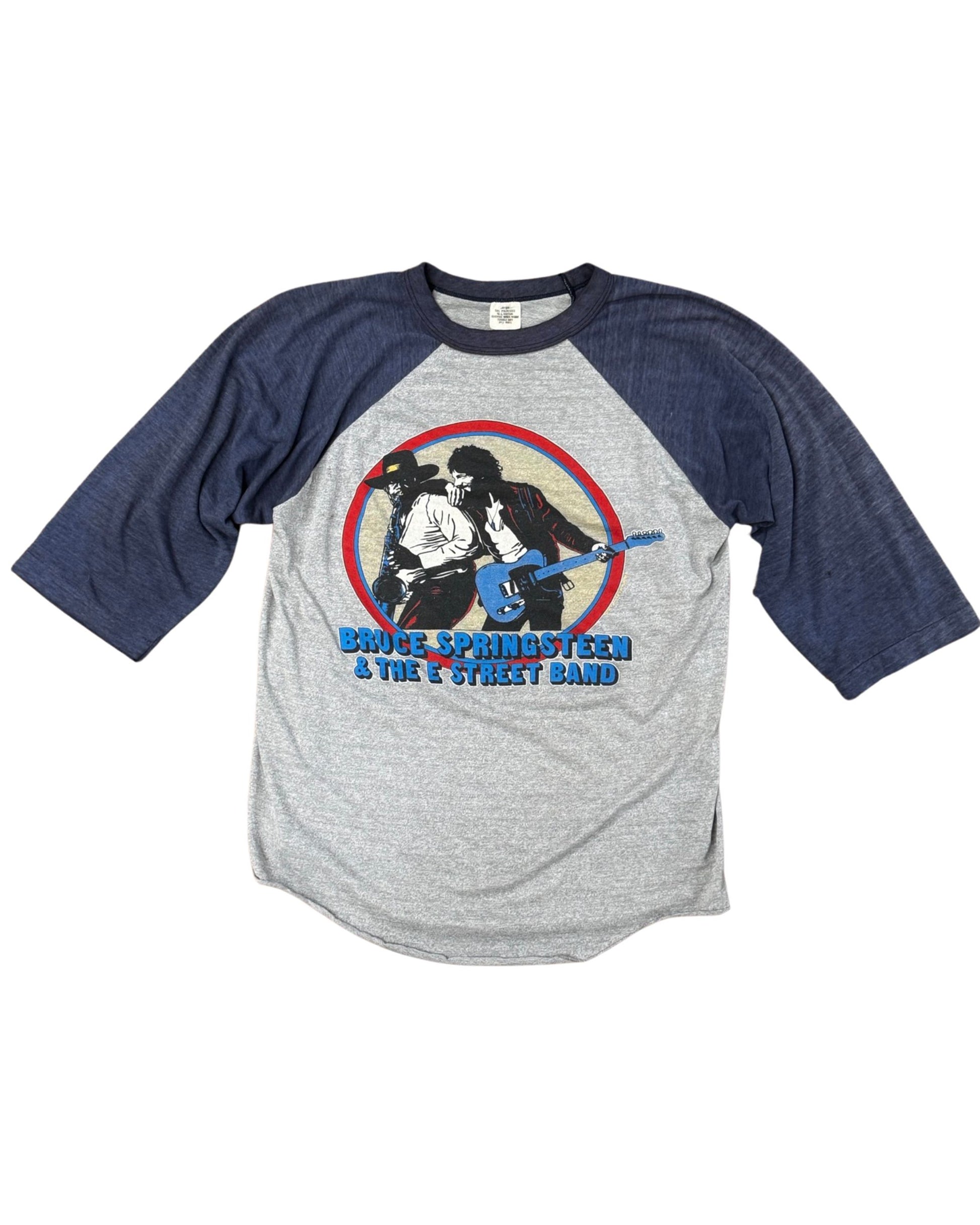 Front of Bruce Springsteen 1980–81 World Tour jersey-style T-shirt.