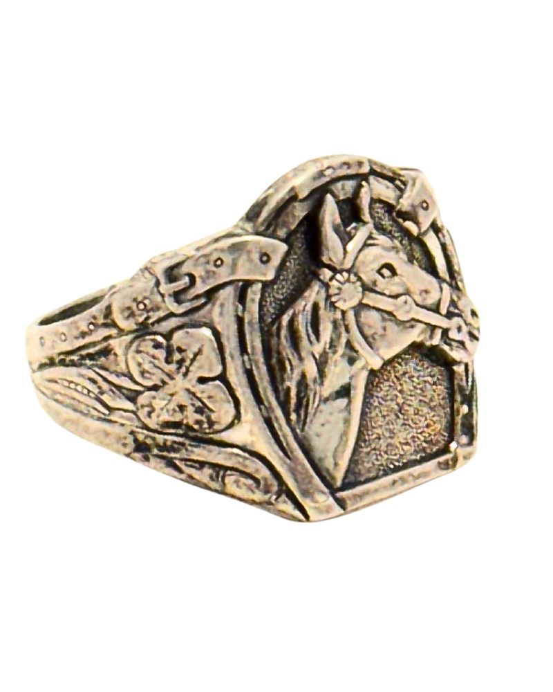 Horse Head Ring Sterling sz 11.5