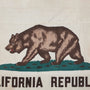 California Flag Close Up Bear