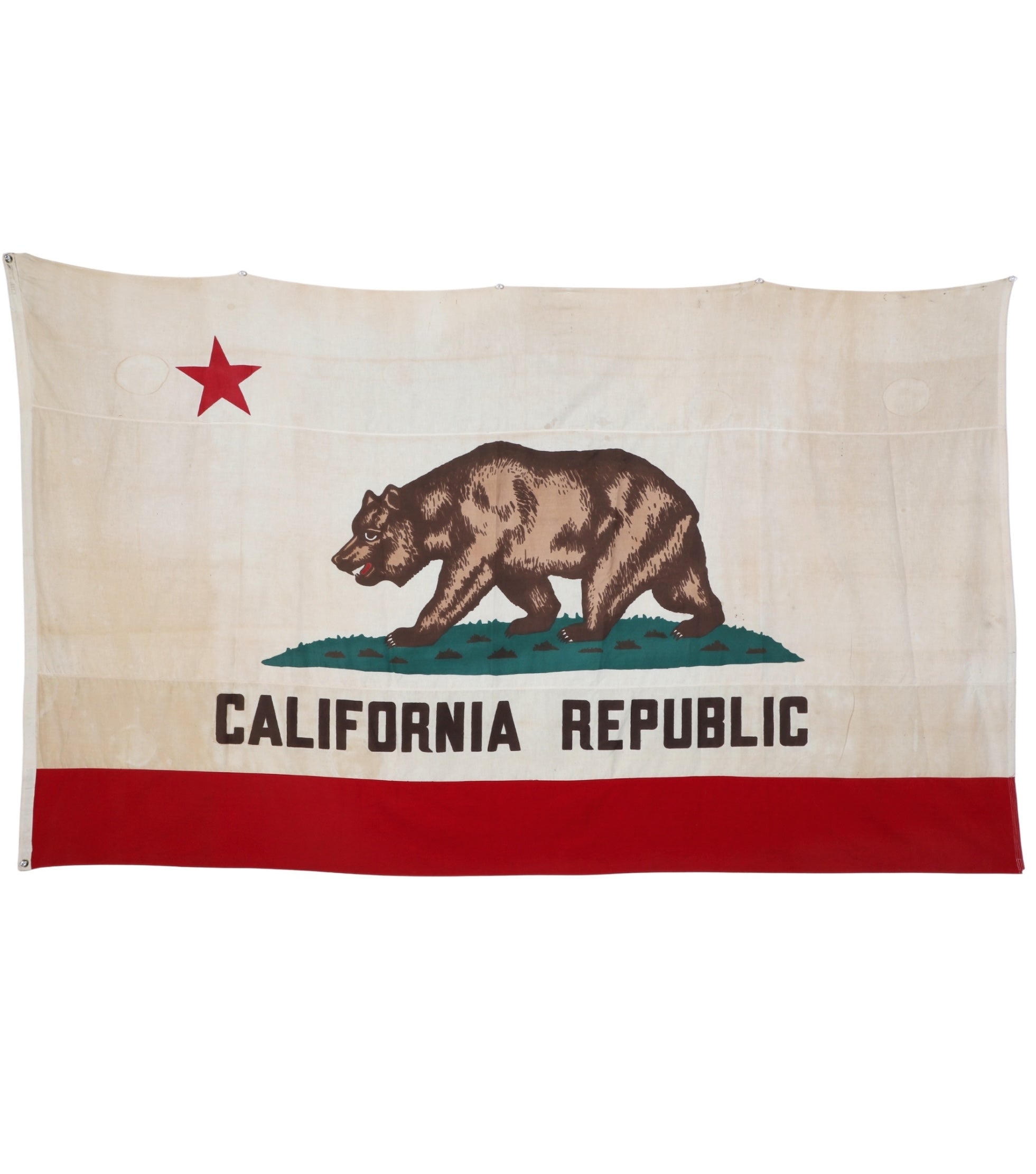 Vintage California Republic Flag (1960s) – 6 ft x 10 ft