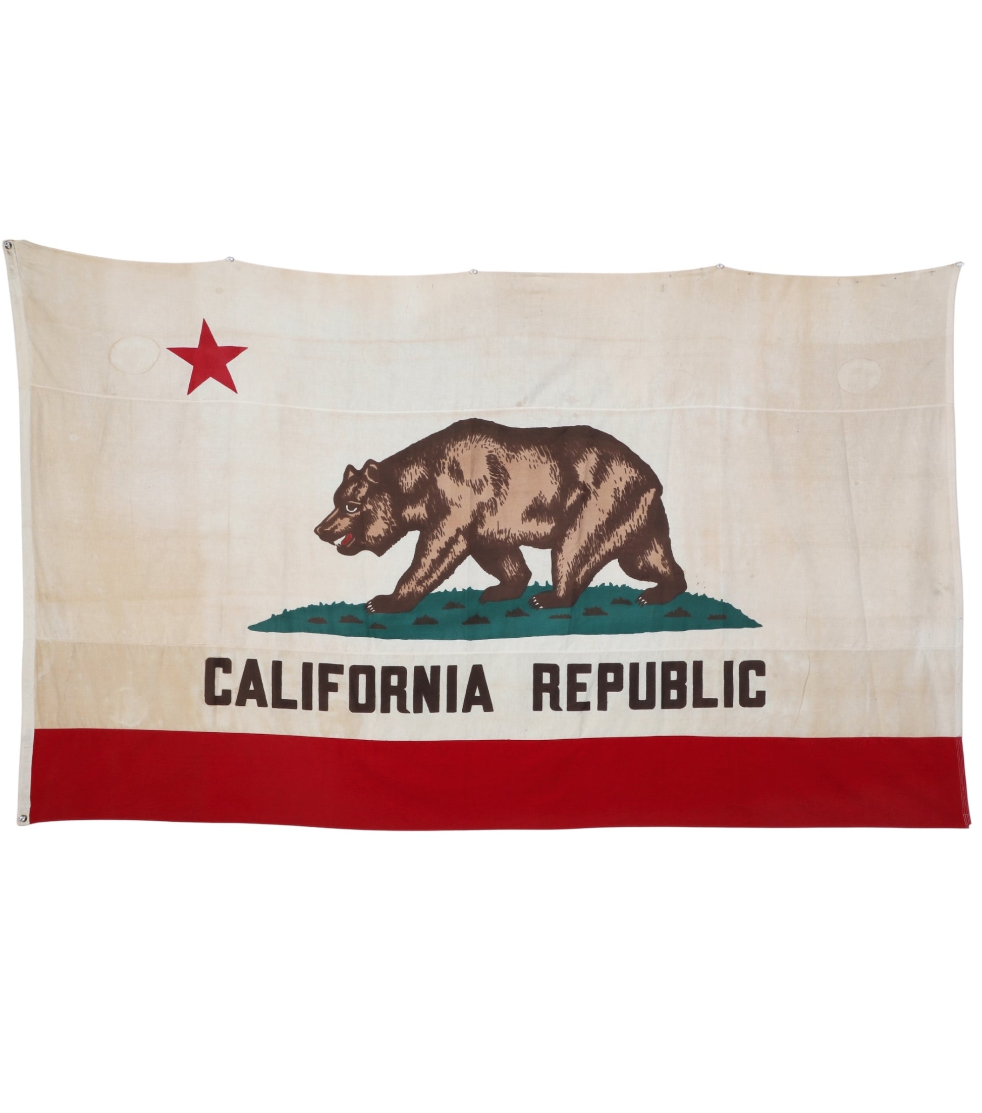 Vintage California Republic Flag (1960s) – 6 ft x 10 ft