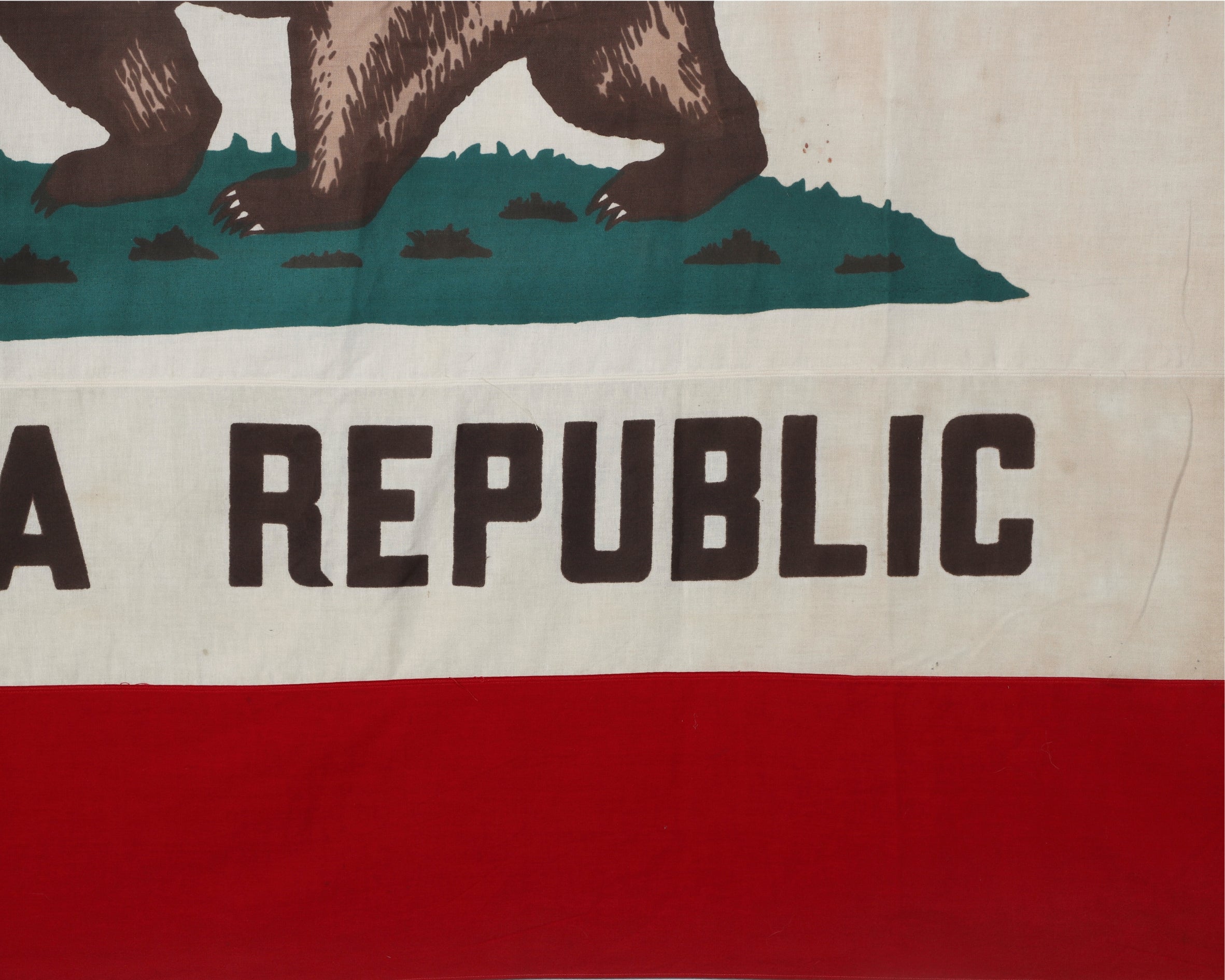 California Flag Republic Close Up