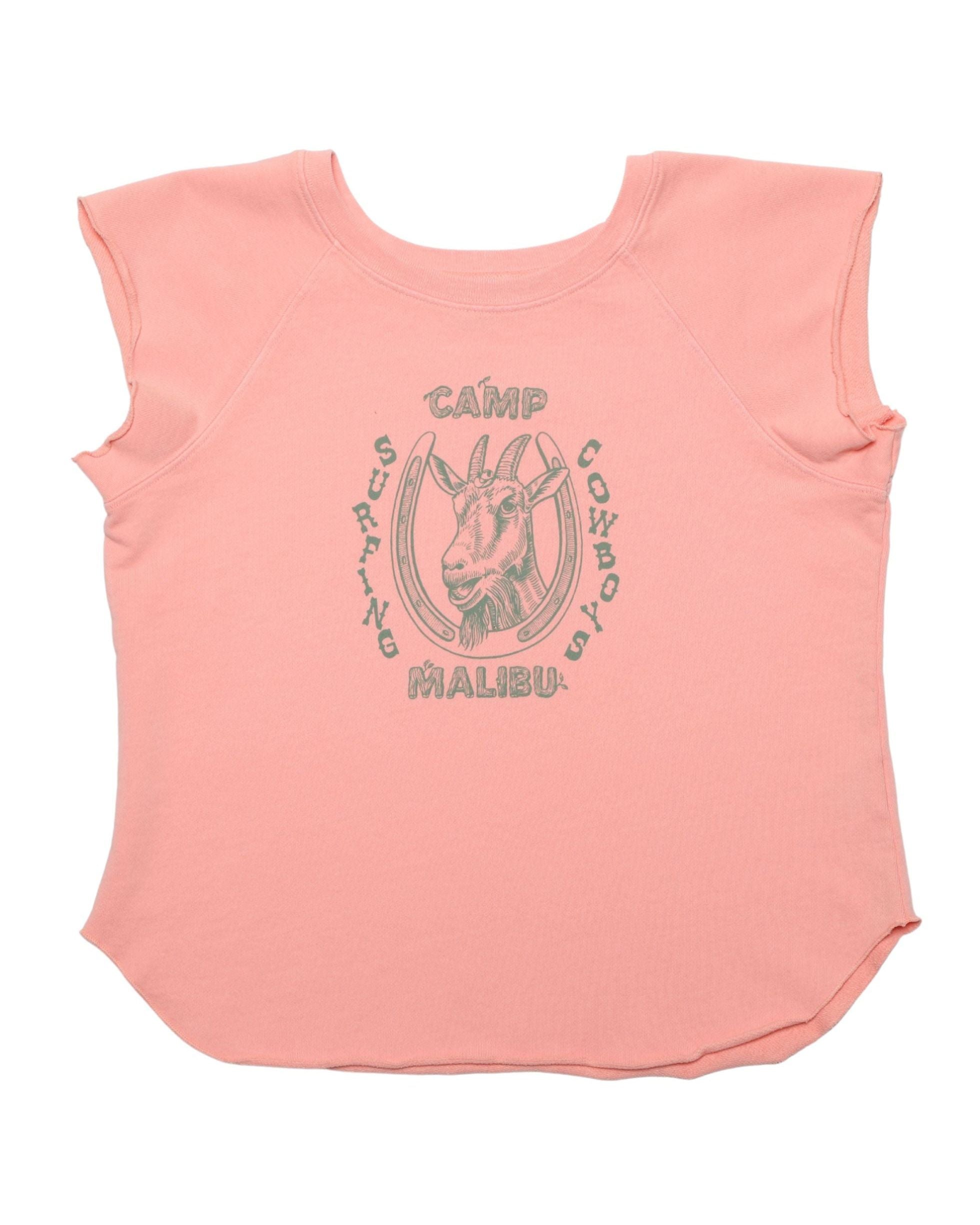 Camp Surfing Cowboys Women's Raglan Vintage Coral