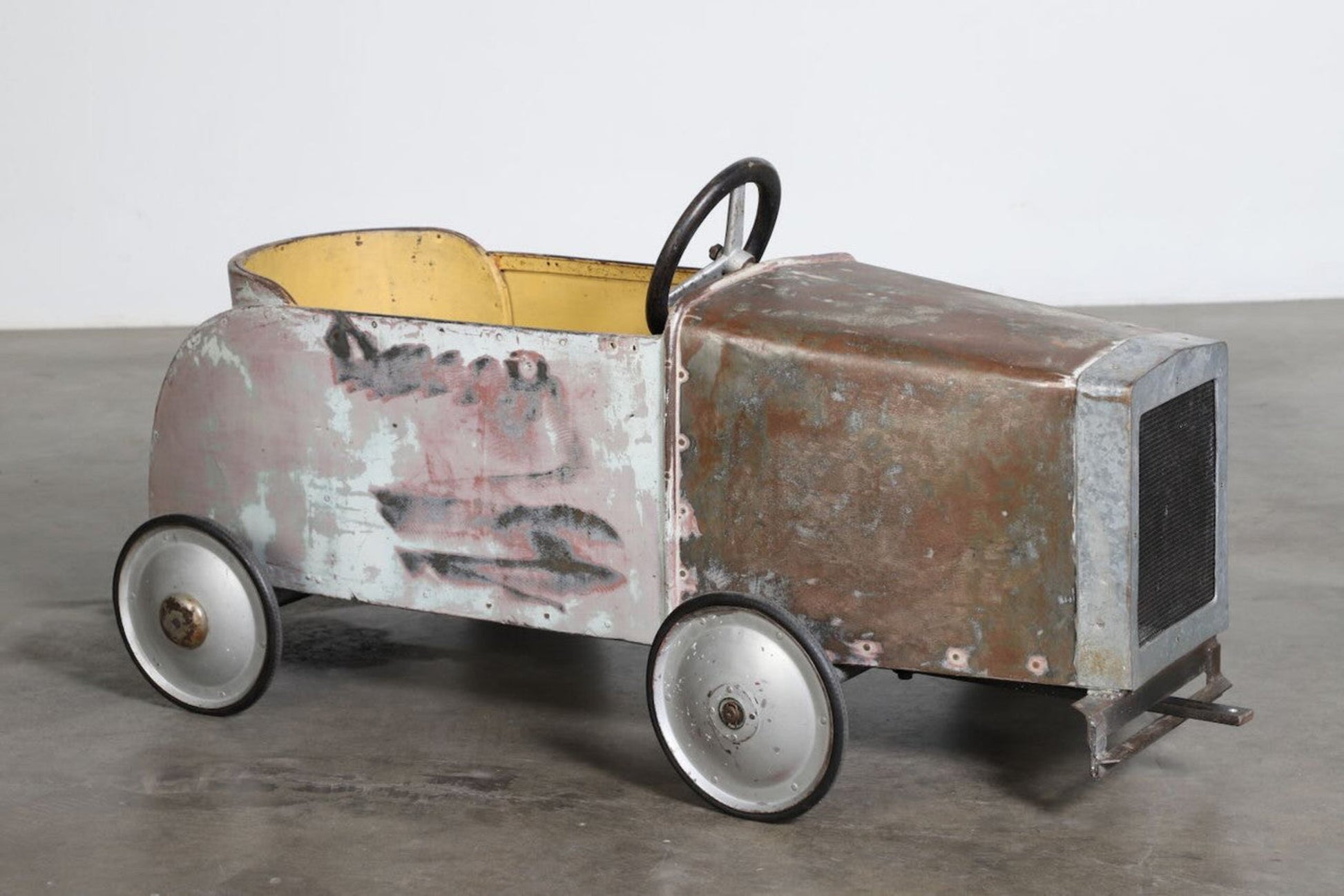 The full view of the right side of the Carnival Car Ride piece, circa 1930s.