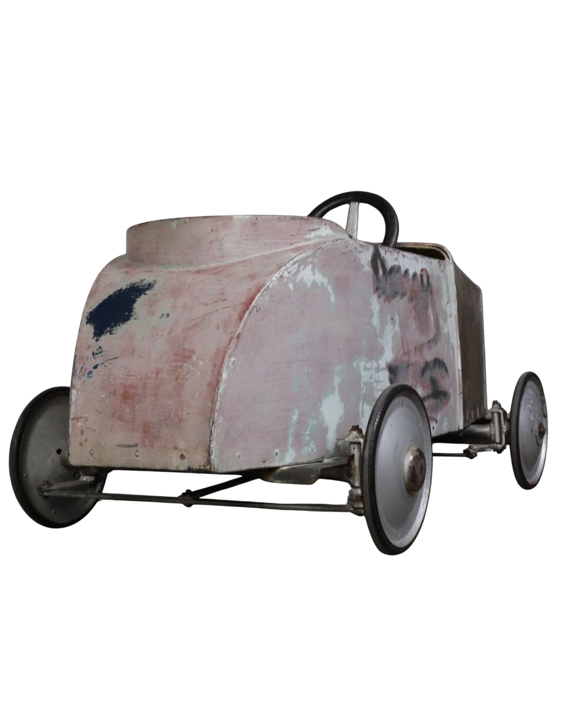 Original 1930s Carnival Car Ride – Solid Metal Construction
