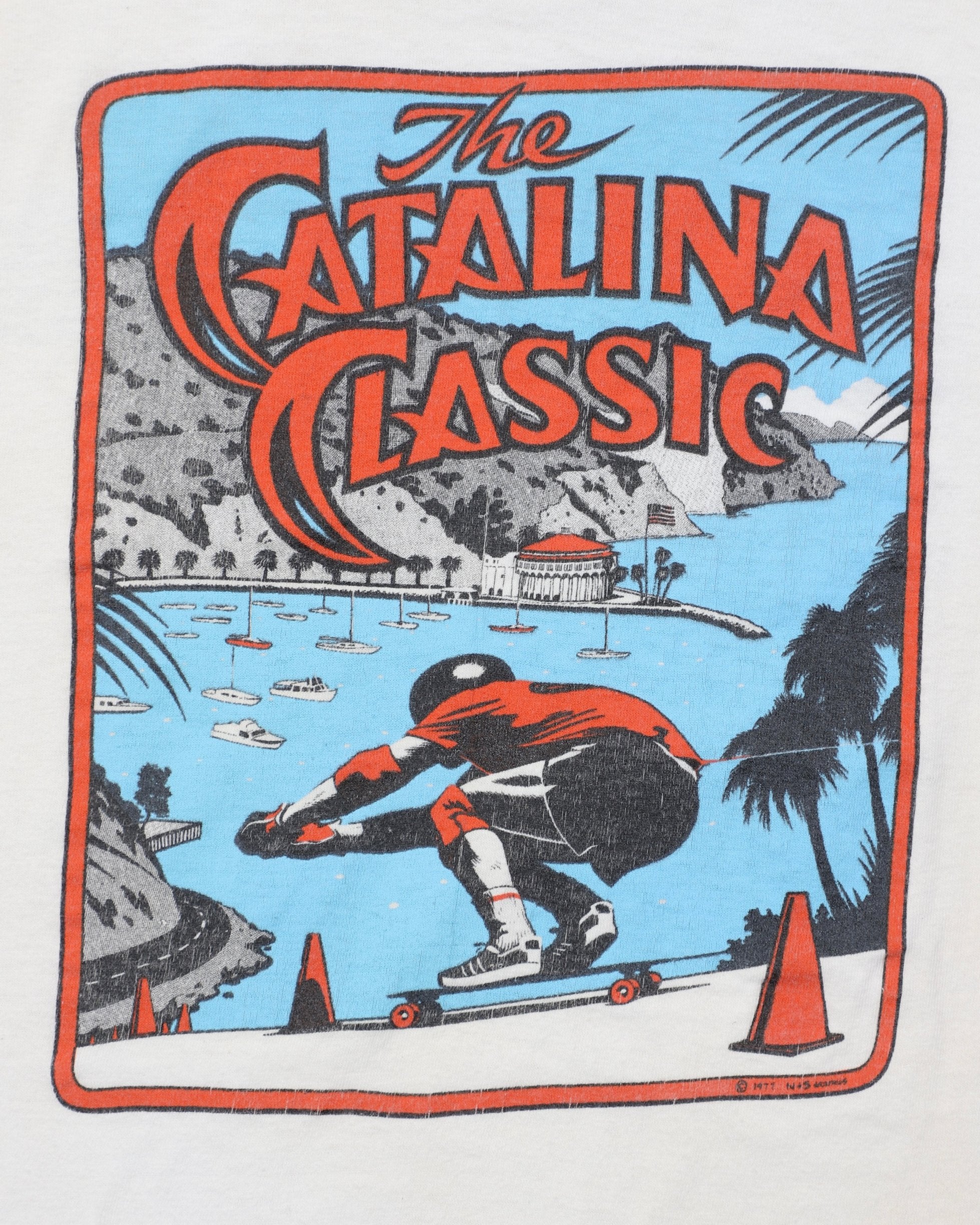 Catalina Classic Vintage Pocket Tee Close Up Back