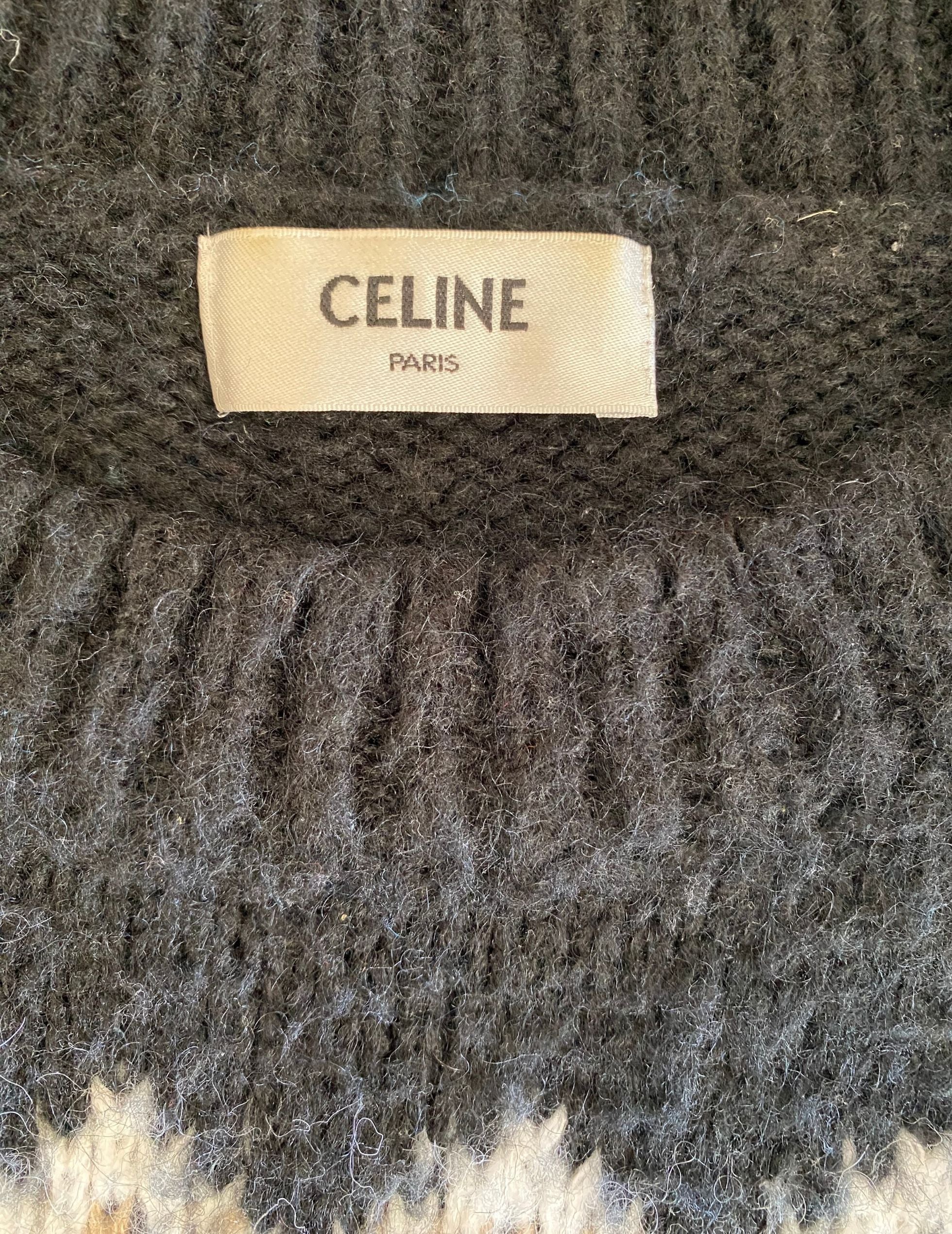 Original Celine Fair Isle Sweater - Made in Italy - Small - Gently Used