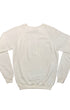 Back view of unworn vintage 1988 Lakers vs. Pistons NBA Finals sweatshirt in white.