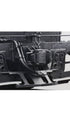 The upclose bottom view of the 1940s Chesapeake & Ohio Locomotive Train #1633 Black and White Photograph.