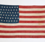 Another full view of the 45 Star American Flag from the Spanish American War, Era 1896-1906.