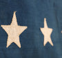 The upclose view of the stars on the 45 Star American Flag from the Spanish American War, Era 1896-1906.