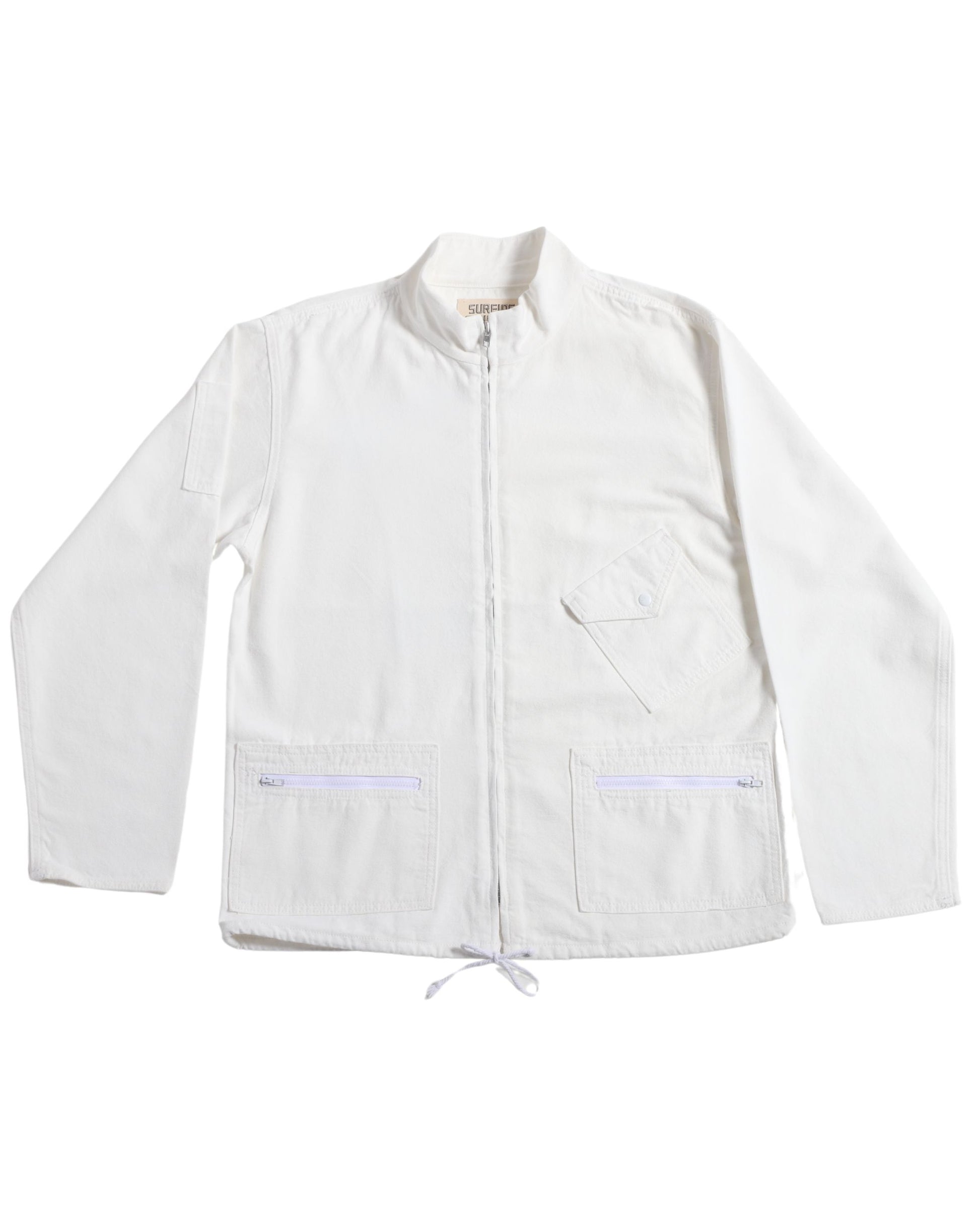 Surfing Cowboys Classic Surf Jacket – Alabaster White Cotton Canvas