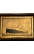 Conti Verdi Ship Print on Tin 1930s Full View