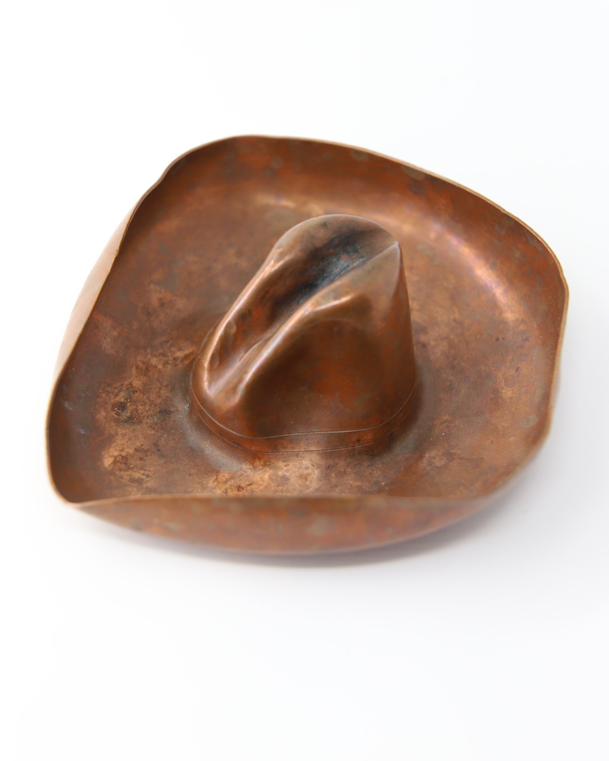 Copper Ten Gallon Hat Catch-All Ashtray 1960s