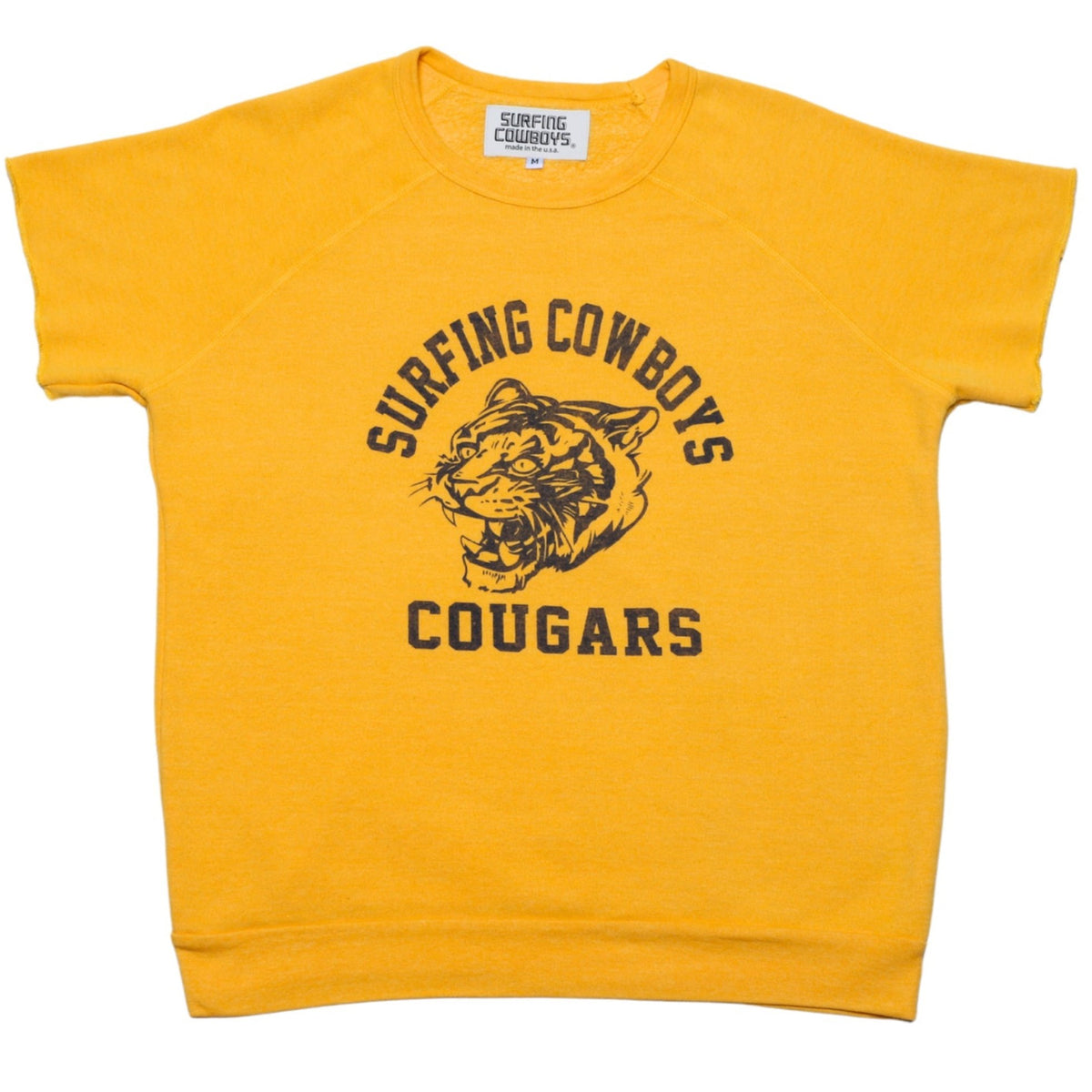 Cougar Short Sleeve Sweatshirt Gold