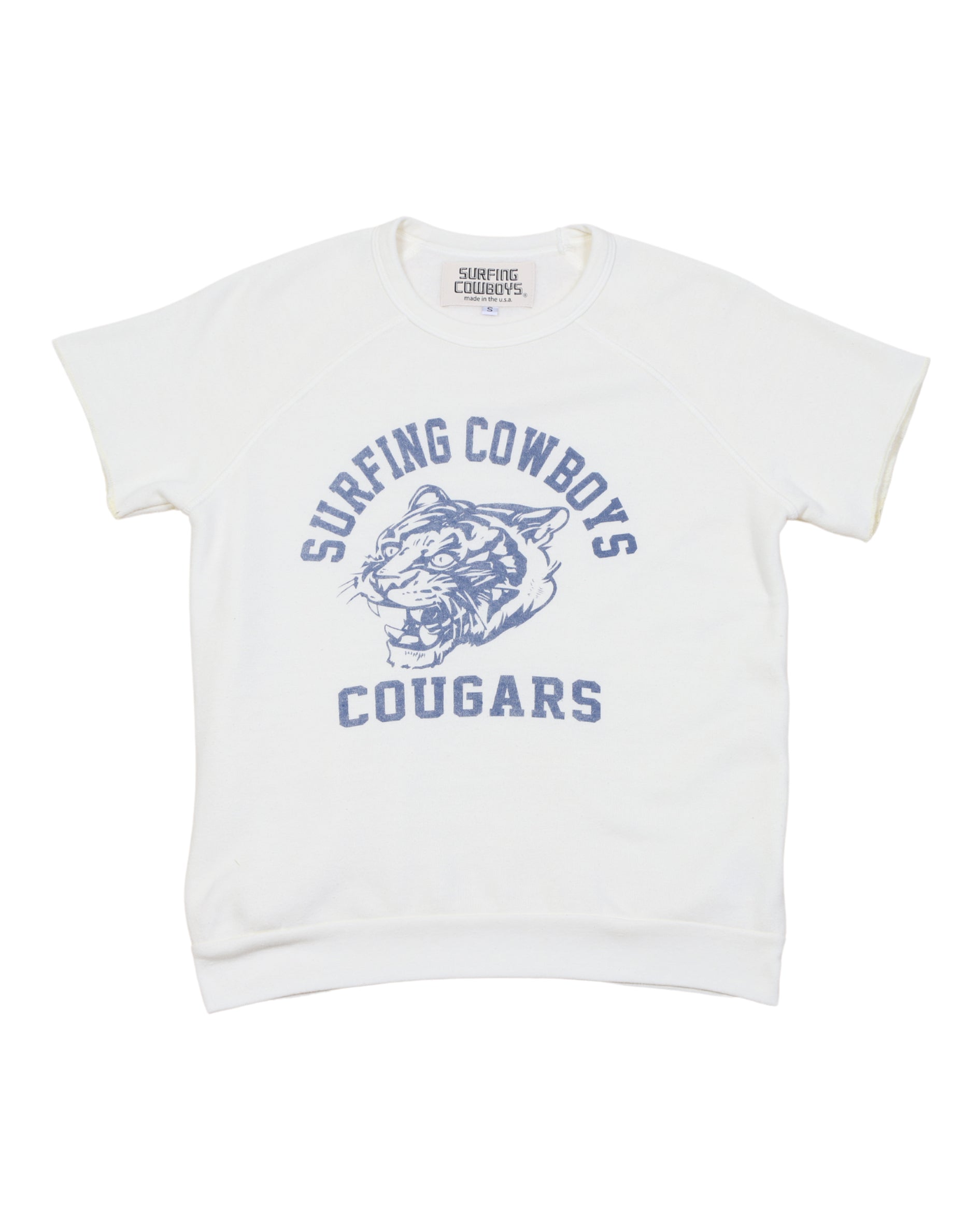 Cougar Short Sleeve Sweatshirt Off White