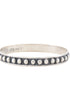Vintage Sterling Silver Bangle Bracelet with Dots.