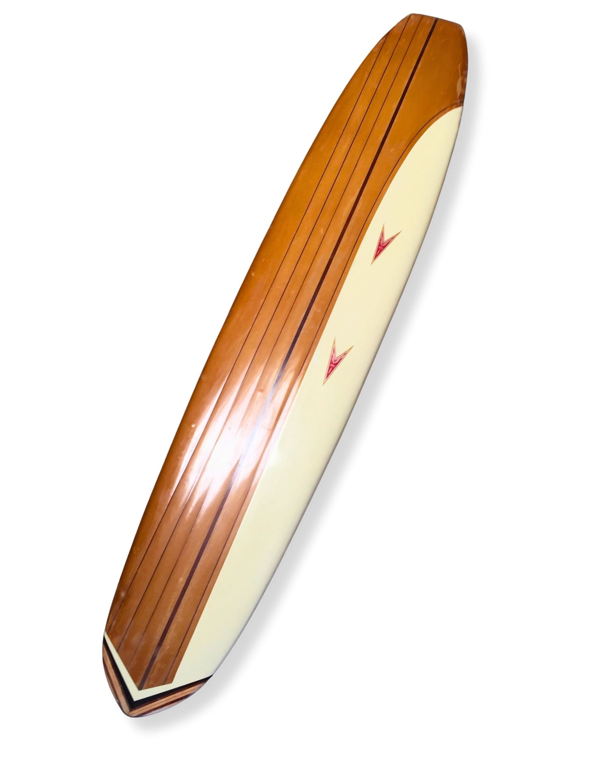 Dave Sweet Complex Stringer Surfboard Early 1960s