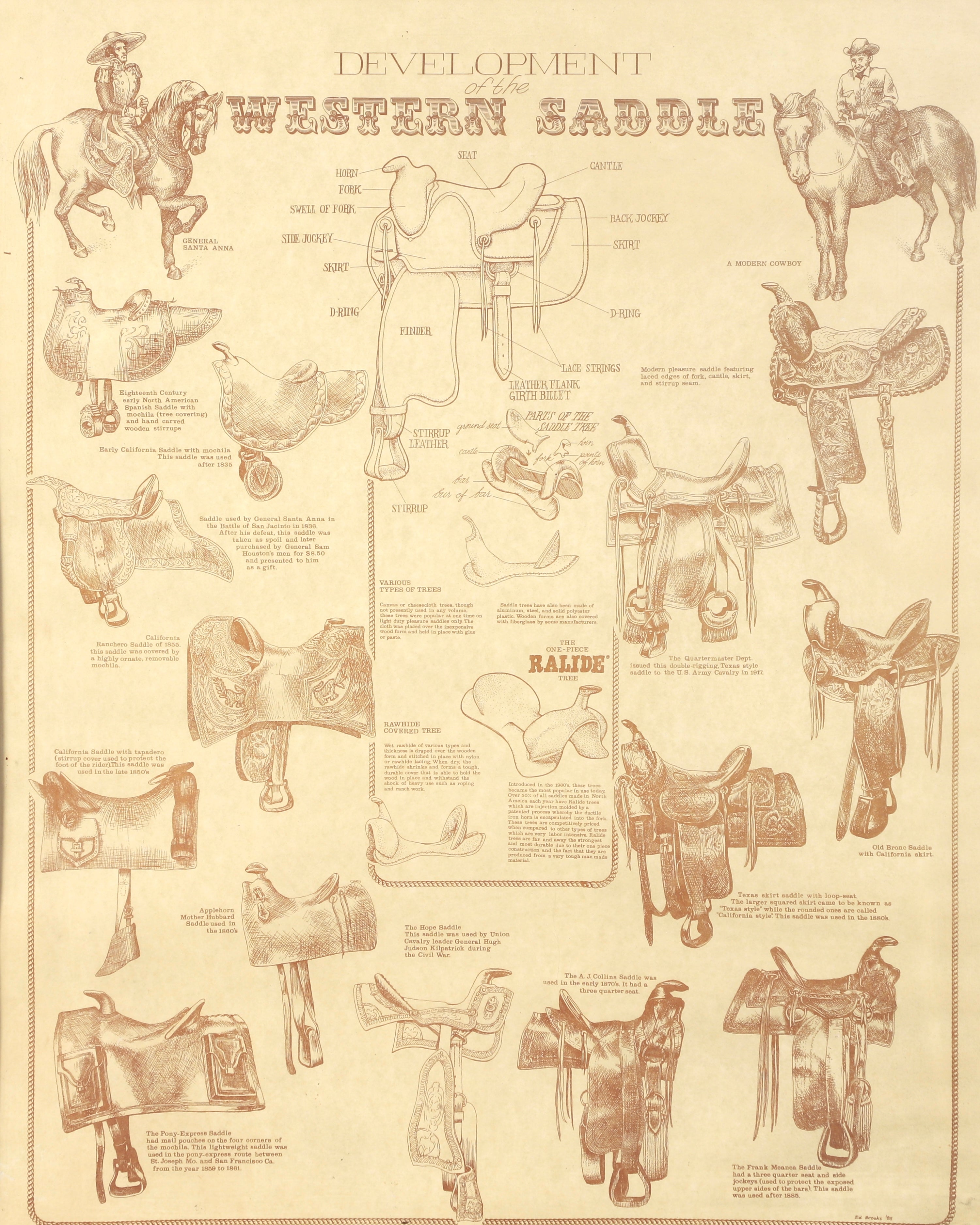 Development of The Western Saddle Close up Full View