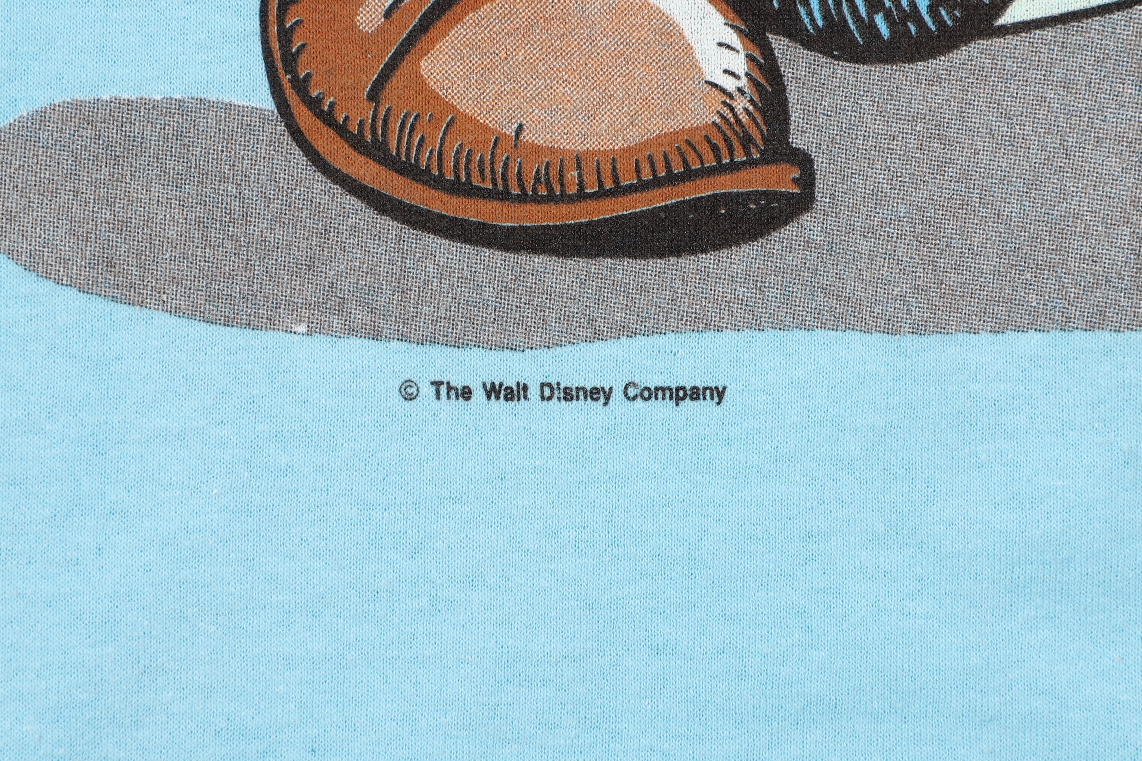 Disney Hey Hey Hey T-Shirt X-Large Aqua 1980s