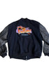 Back view of Disney Fantasmic 1992 cast member jacket with embroidered dragon and Mickey.