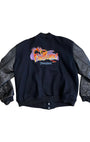 Back view of Disney Fantasmic 1992 cast member jacket with embroidered dragon and Mickey.