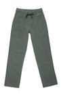 Easy Pants Cotton Canvas Army Front