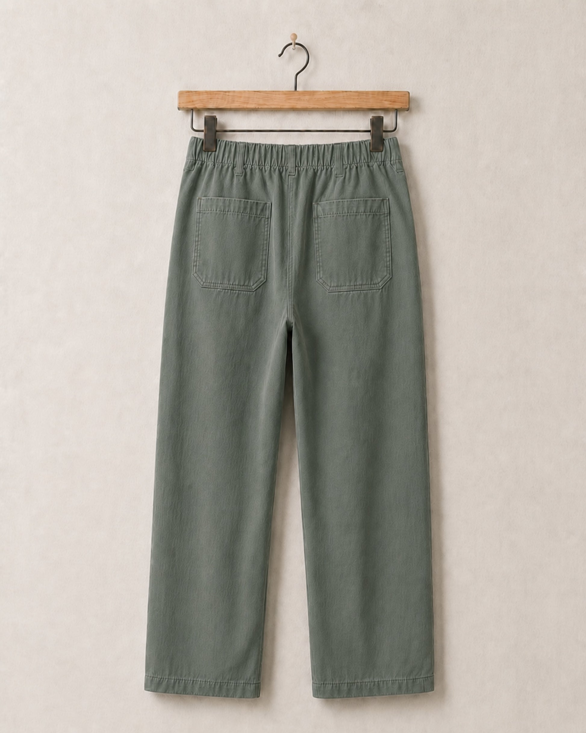Easy Pants Cotton Canvas Army