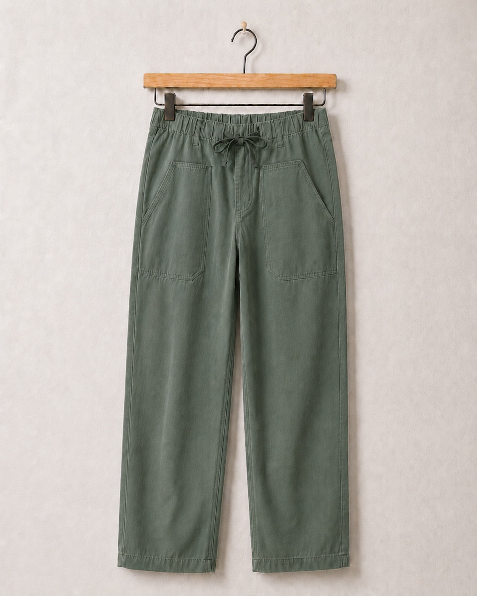 Easy Pants Cotton Canvas Army