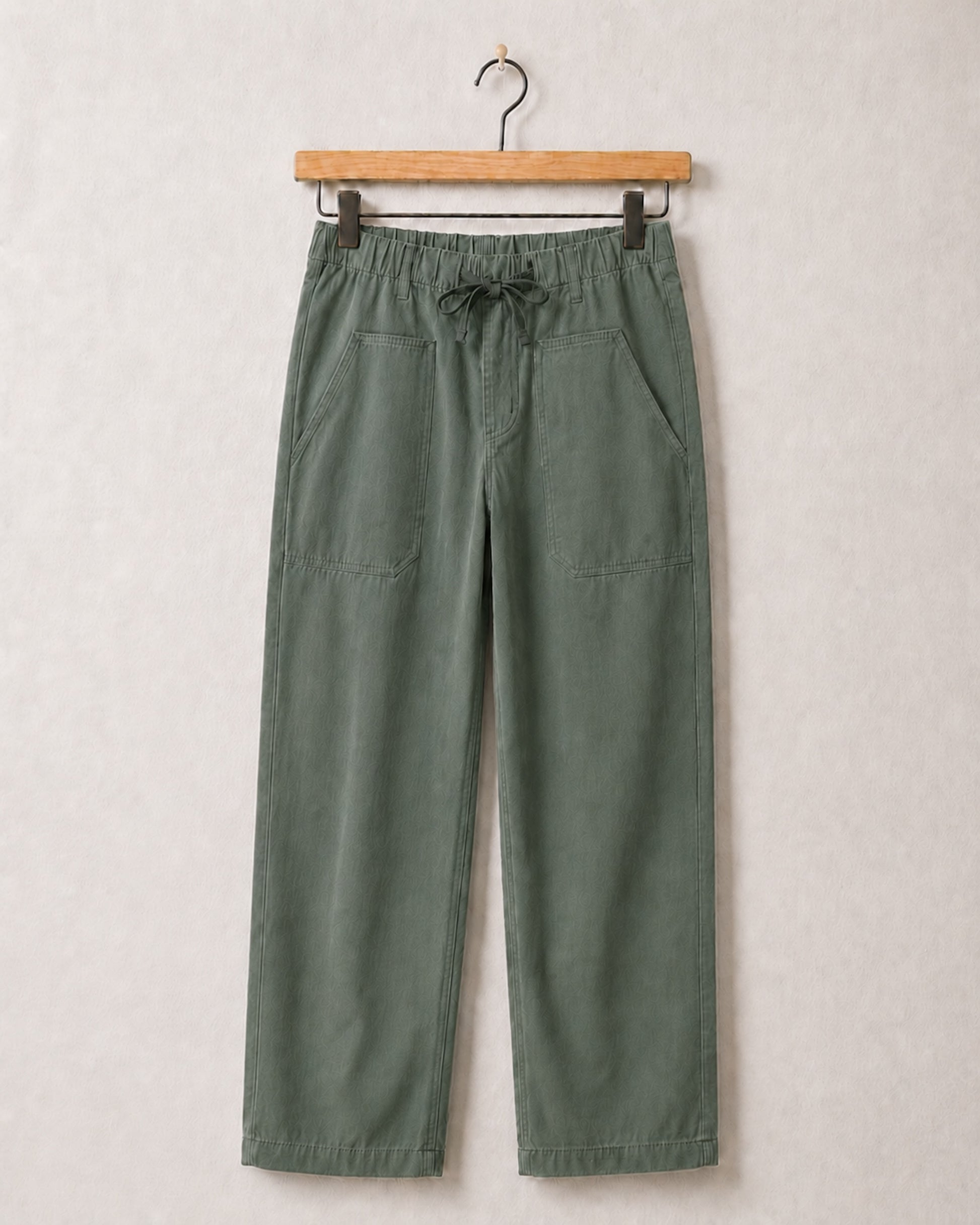Easy Pants Cotton Canvas Army