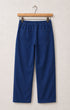 Easy Pants Cotton Canvas Washed Navy - Back View.
