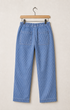 Hickory Coastliner Pants VTG Fabric USA Medium Wash - Back View.