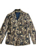 Corduroy Blue Bonnets on Beige Blazer Jacket MED/LARGE NOS 1970s.