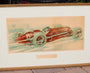The full view of the Fiat 150cc Racer Lithograph c. 1930s.