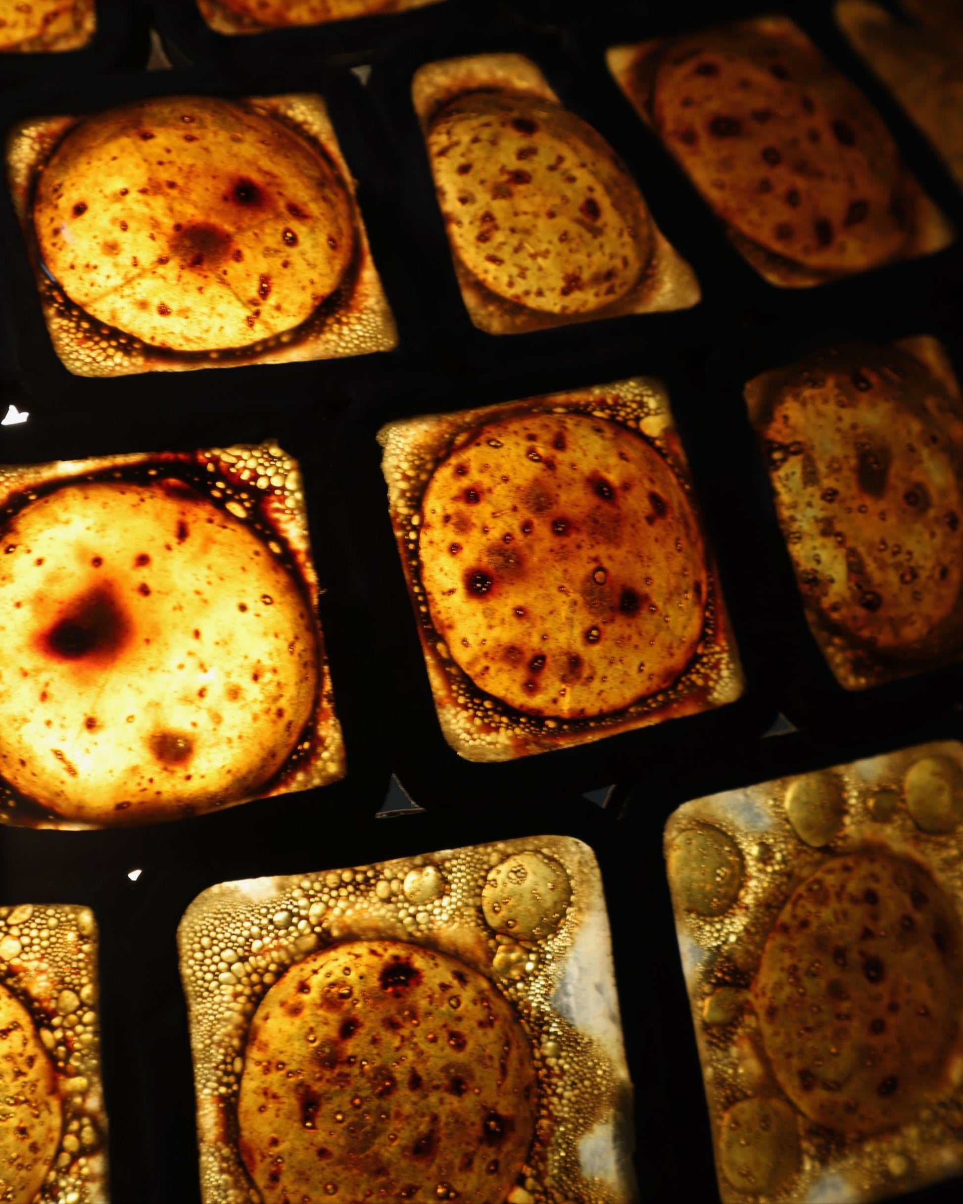 Felipe Derflingher Amber Glass Pendant Chandelier 1950s Mexico