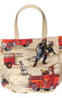 Fire Chief 1970s Vintage Fabric Tote