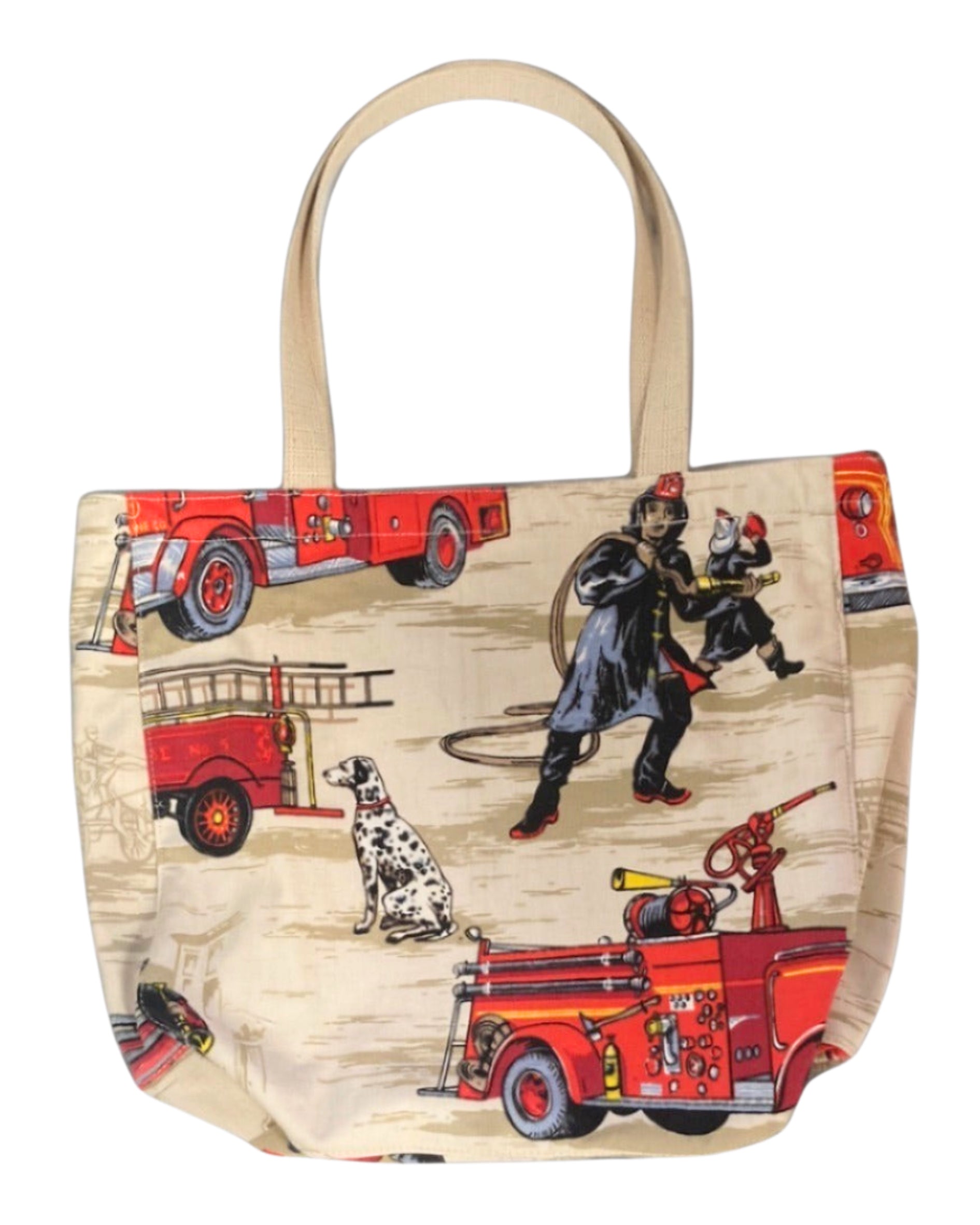 Fire Chief 1970s Vintage Fabric Tote