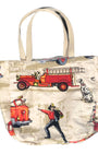 Fire Chief Vintage Fabric Tote