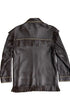 Back view of jacket showing long fringe and un-belted waist.