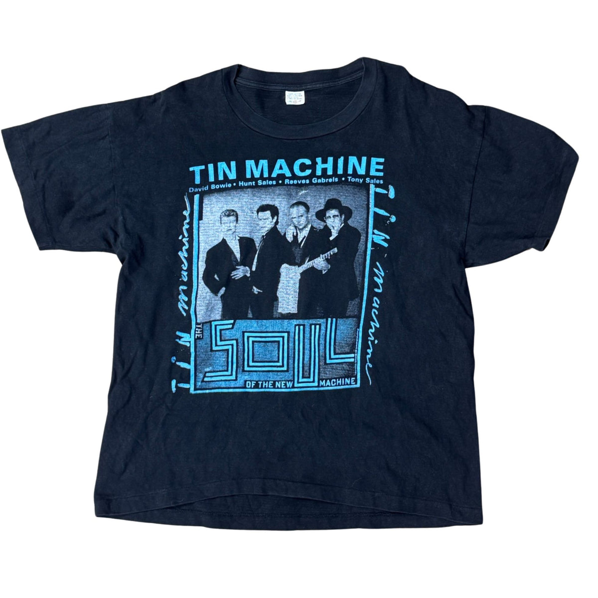 トップス vintage USA 90s tin machine david bowie Vintage 1991 Tin Machine Tour T-Shirt – Bowie XL USA