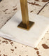 Gerald Thurston for Lightolier Adjustable Table Lamp Brass with Marble Base 1950s USA Side Top View