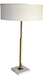 Gerald Thurston for Lightolier Adjustable Table Lamp Brass with Marble Base 1950s USA