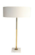 Gerald Thurston for Lightolier Adjustable Table Lamp Brass with Marble Base 1950s USA