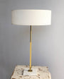 Gerald Thurston for Lightolier Adjustable Table Lamp Brass with Marble Base 1950s USA
